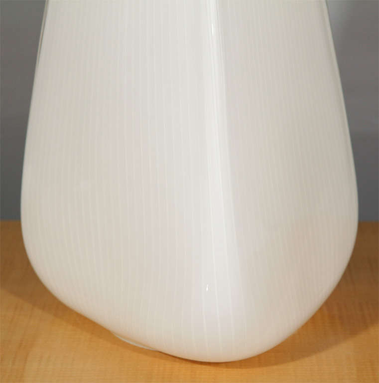 1970s Murano Conical Form Glass Lamp